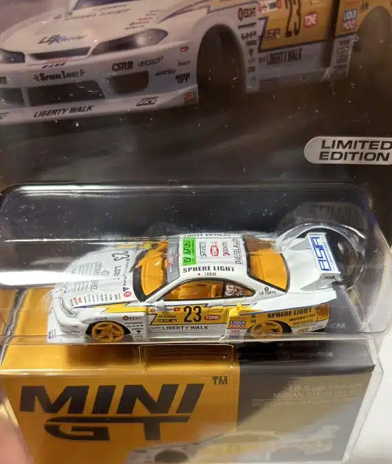 MINI GT No.618 miJo Exclusives Chase Car Nissan LB-Super Silhouette S15 SILVIA #23 2022 Goodwood Festival of Speed USA Blister Packaging MGT00618-MJC Diecast model cars