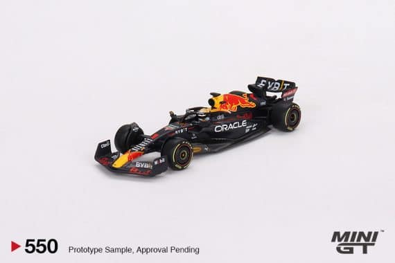 MINI GT No.550 Oracle Red Bull Racing RB18 #1 Max Verstappen 2022 Monaco Grand Prix 3rd Place MGT00550