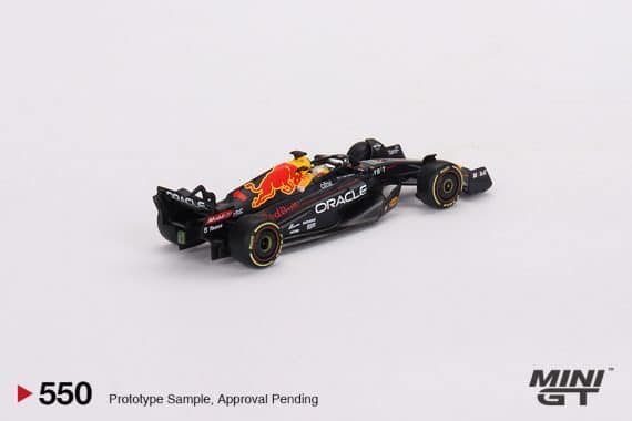 MINI GT No.550 Oracle Red Bull Racing RB18 #1 Max Verstappen 2022 Monaco Grand Prix 3rd Place MGT00550