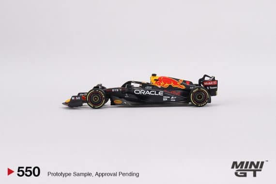 MINI GT No.550 Oracle Red Bull Racing RB18 #1 Max Verstappen 2022 Monaco Grand Prix 3rd Place MGT00550