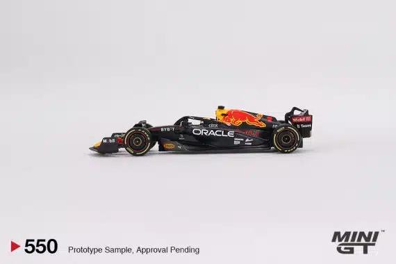 MINI GT No.550 Oracle Red Bull Racing RB18 #1 Max Verstappen 2022 Monaco Grand Prix 3rd Place MGT00550