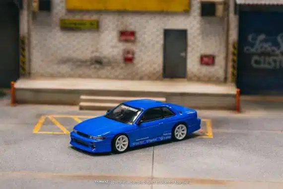 Tarmac Works 1/64 GLOBAL64 VERTEX Nissan Silvia S13 Blue Metallic TOYO TIRES T64G-025-BL