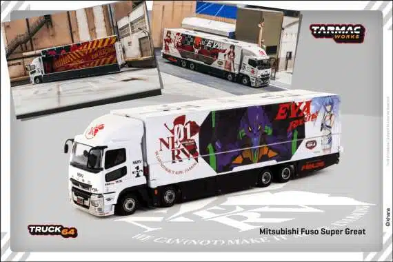 Tarmac Works 1/64 TRUCK64 Mitsubishi Fuso Super Great EVA Racing T64T-TL001-EVA