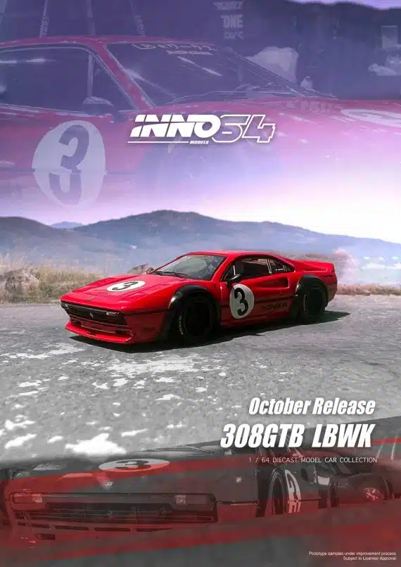 INNO64 1/64 Liberty Walk 308 GTB Red IN64-LBWK308-RED