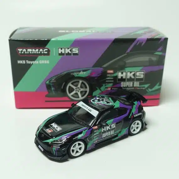 Tarmac Works 1:64 GLOBAL64 HKS Toyota GR86 Black T64G-038-BK