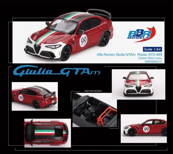 Alfa Romeo Giulia GTAm Rosso GTA #99 Centro Stile Livery