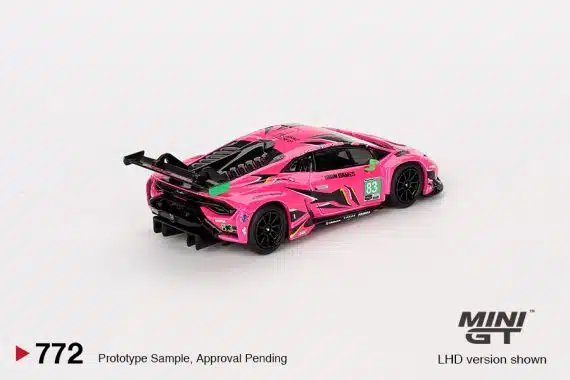 MINI GT No.772 Lamborghini Huracán GT3 EVO2 #83 Iron Dames  IMSA 2023  Daytona 24 Hrs MGT00772