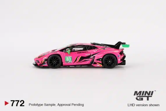 MINI GT No.772 Lamborghini Huracán GT3 EVO2 #83 Iron Dames  IMSA 2023  Daytona 24 Hrs MGT00772