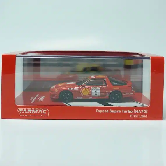 Tarmac Works 1:64 HOBBY64 Toyota Supra Turbo (MA70) BTCC 1988 Chris Hodgetts