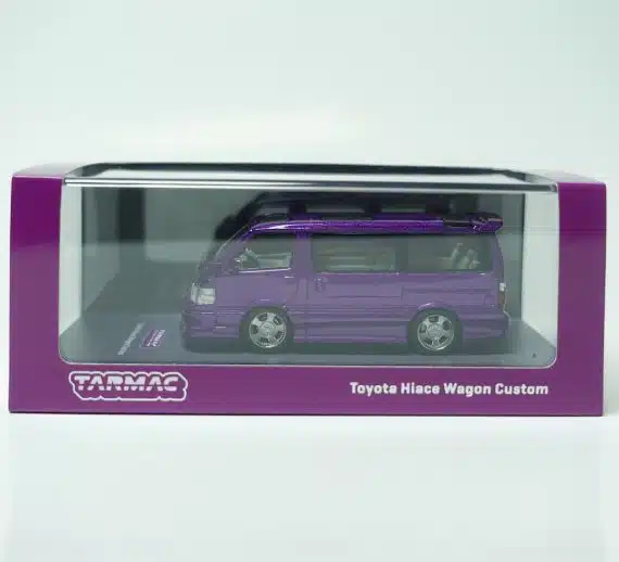 Tarmac Works 1:64 ROAD64 Toyota Hiace Wagon Custom Purple T64R-078-PU