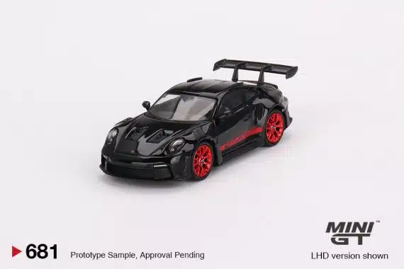 Porsche 911 (992) GT3 RS Black with Pyro Red MGT00681