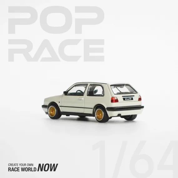 POP RACE 1:64 Golf GTI MkII - White PR640071