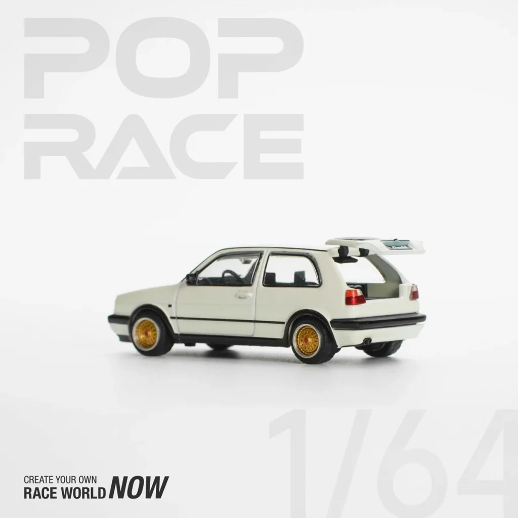 POP RACE 1:64 Golf GTI MkII - White PR640071