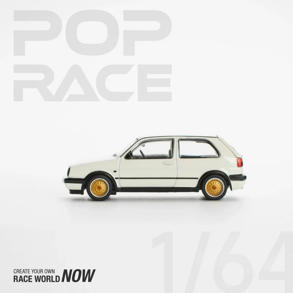 POP RACE 1:64 Golf GTI MkII - White PR640071