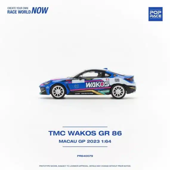 POP RACE 1:64 Toyota GR86 - TMC Wako's Macau GP 2023 PR640079