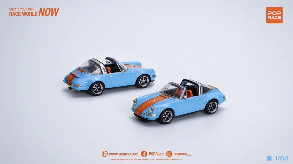 POP RACE 1:64 Singer Targa - Gulf PR640078