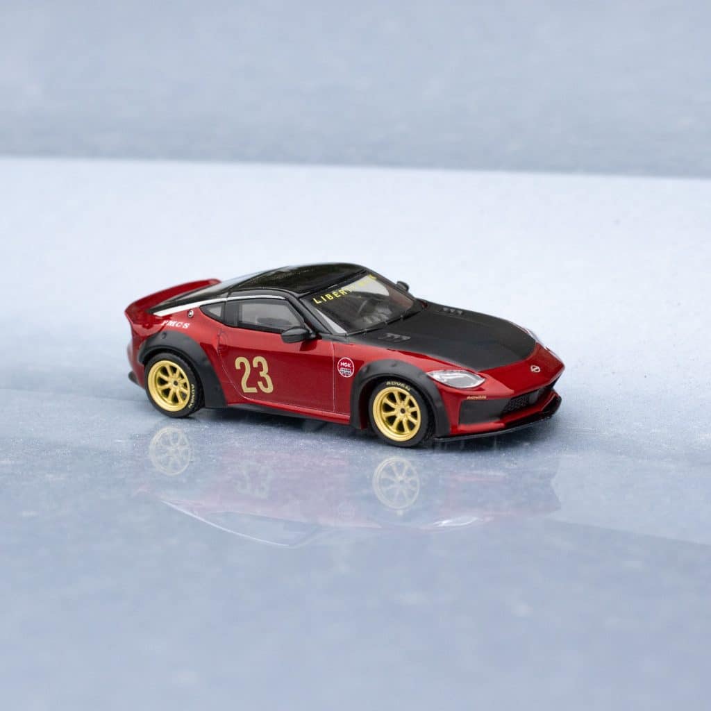 MINI GT No.737 CLDC BOOK with interview MINIGT bundle with 1:64 MINI GT Nissan Z LB Nation Works Gem Red MGT00737