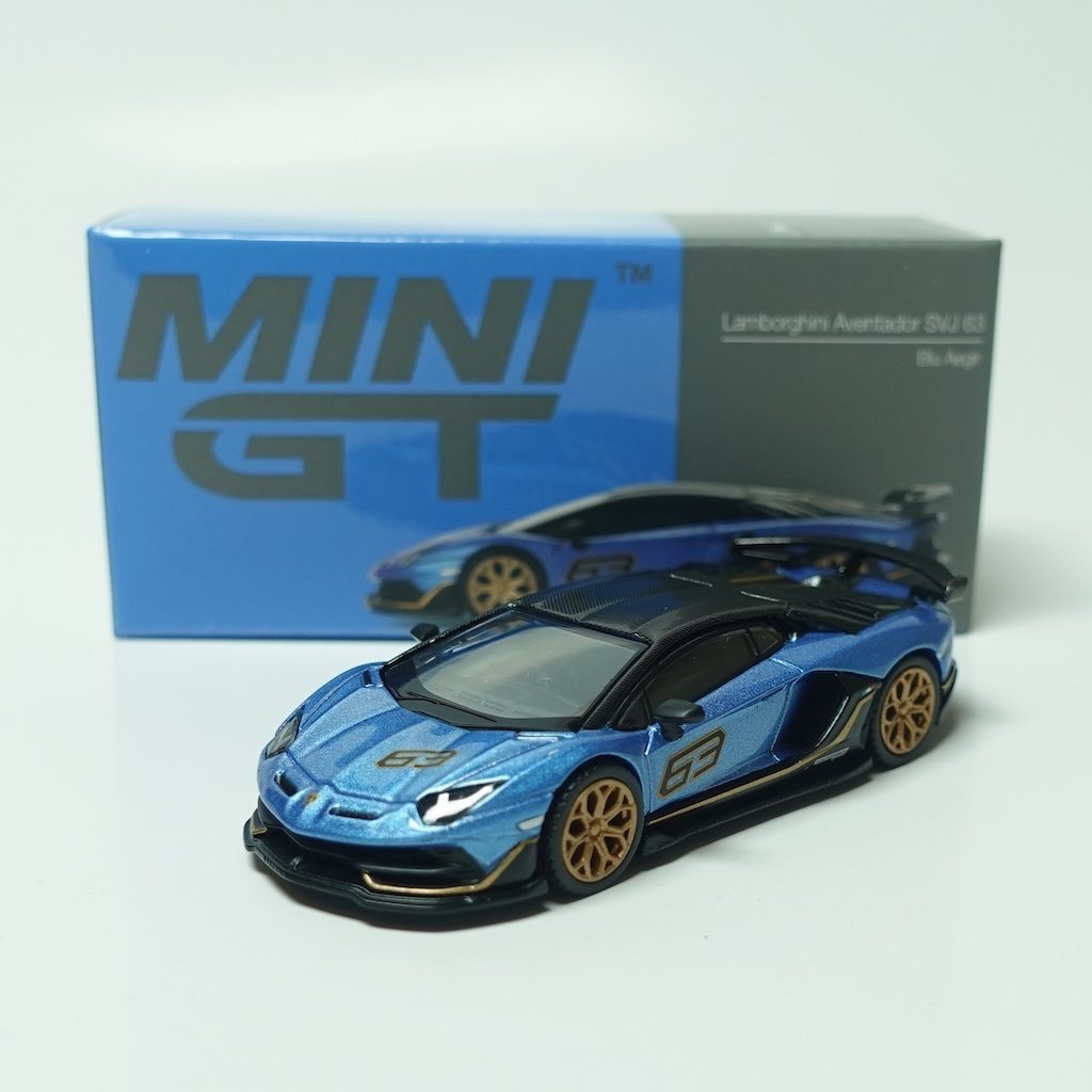 MINI GT No.784 Lamborghini Aventador SVJ 63 Blu Aegir MGT00784
