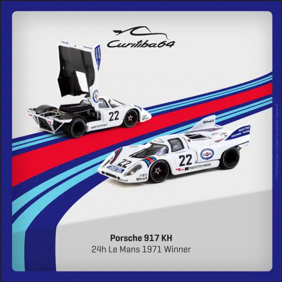 CURITIBA64 Porsche 917 KH 24h Le Mans 1971 Winner #22