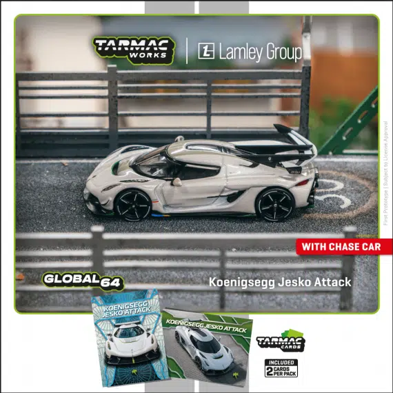 GLOBAL64 Koenigsegg Jesko Attack White T64G-TL052-WH