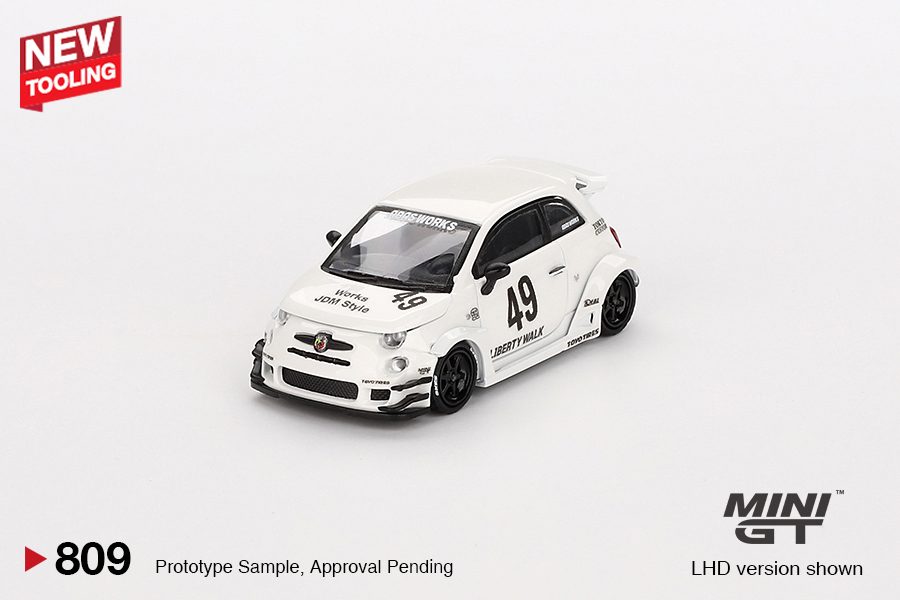 LB-WORKS x Fiat Abas Works ABARTH 595 Gara White MGT00809