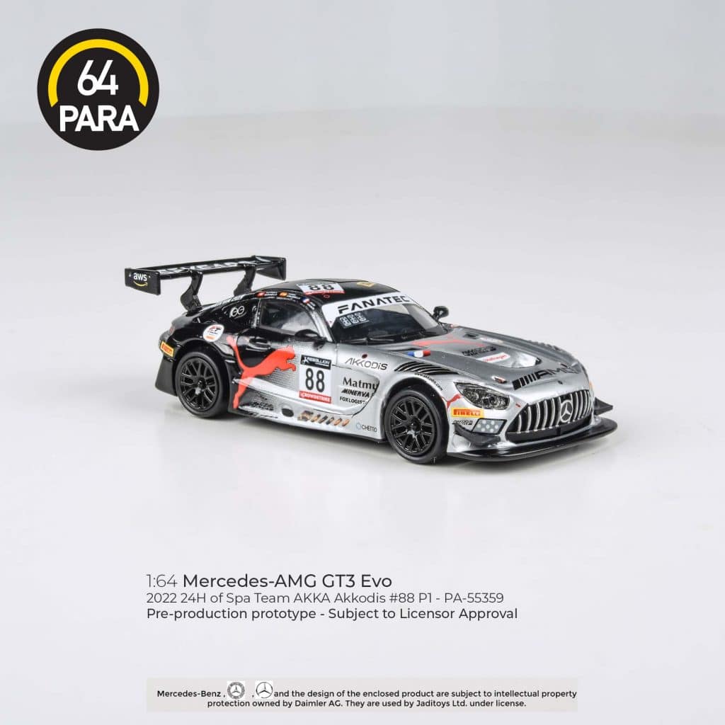 PARA64 1:64 Mercedes-AMG GT3 Evo 2022 24H Spa Akkodis P1