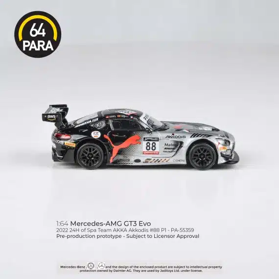 PARA64 1:64 Mercedes-AMG GT3 Evo 2022 24H Spa Akkodis P1