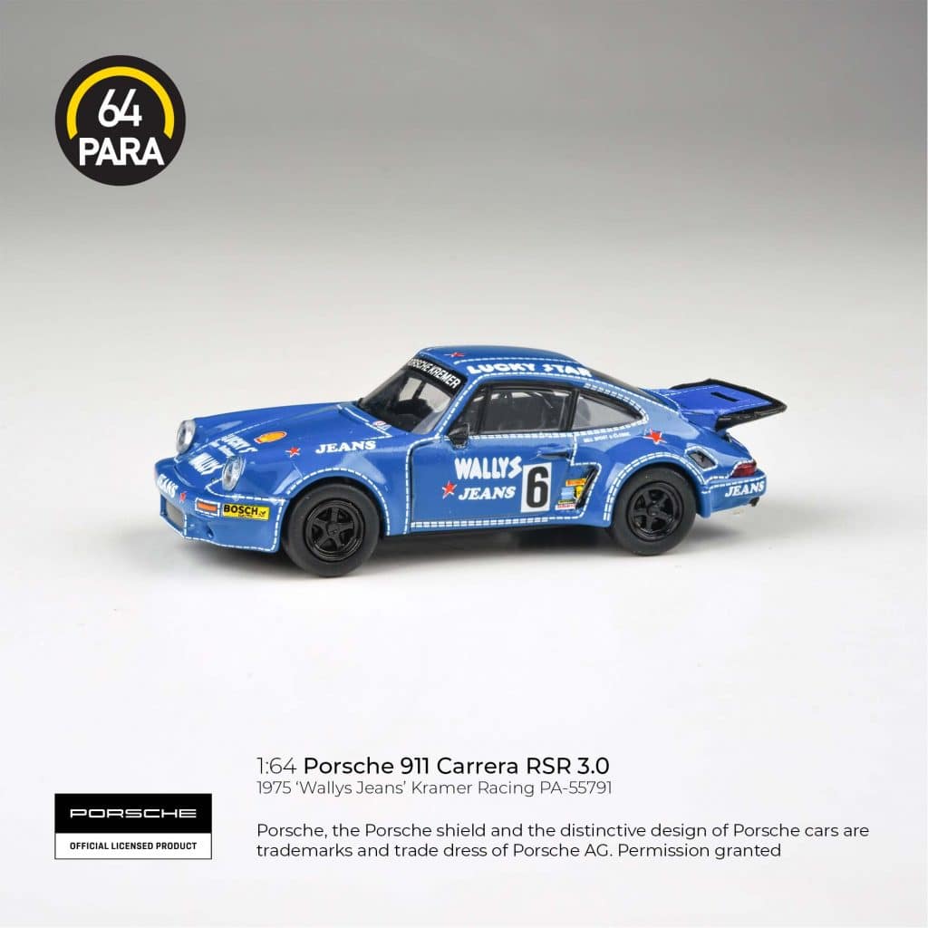 PARA64 1:64 1974 Porsche 911 3.0 RSR 'Wally's Jeans' PA-55791