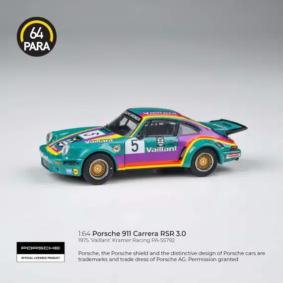 PARA64 1:64 1974 Porsche 911 3.0 RSR 'Vaillant' w/ photo-etched wheels