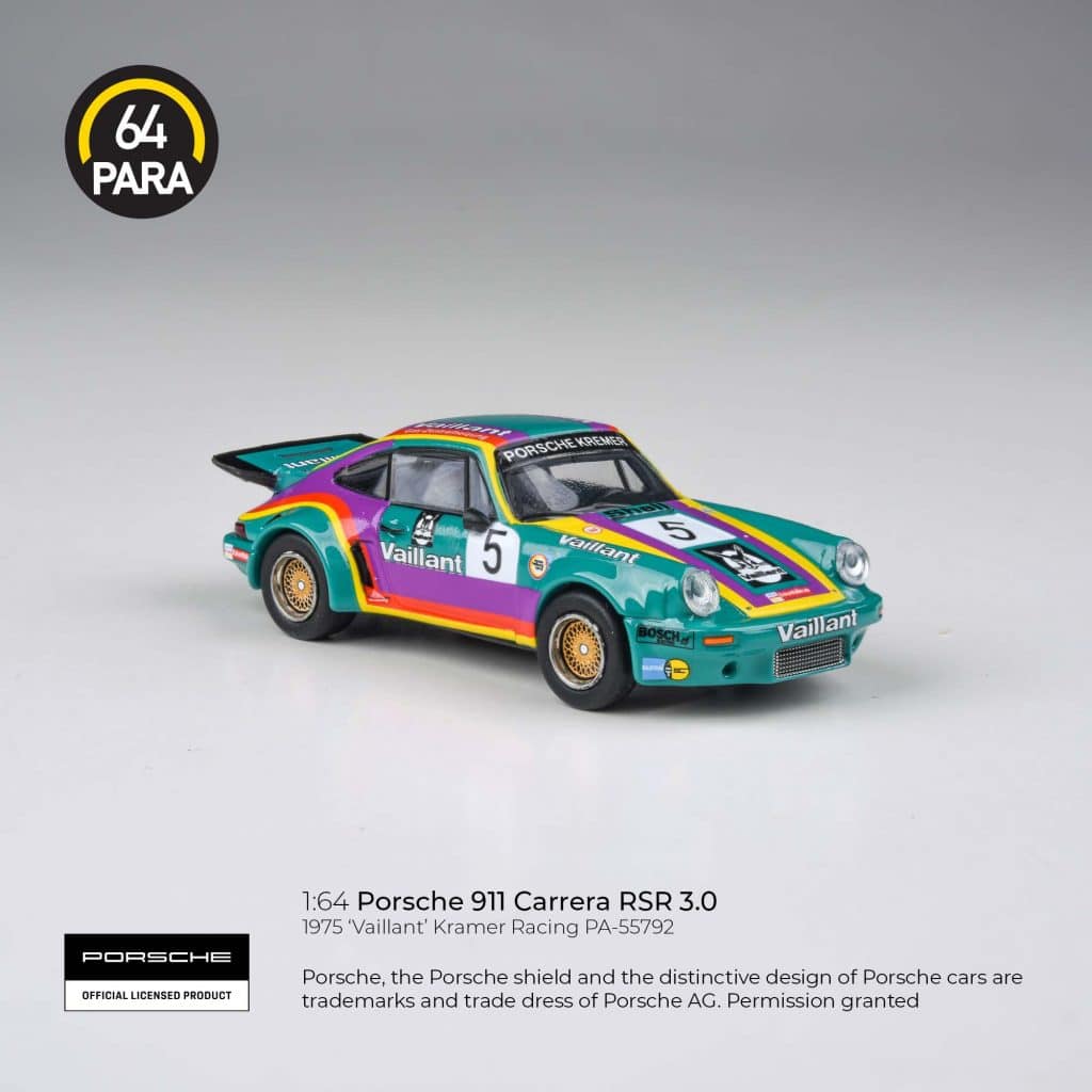 PARA64 1:64 1974 Porsche 911 3.0 RSR 'Vaillant' w/ photo-etched wheels