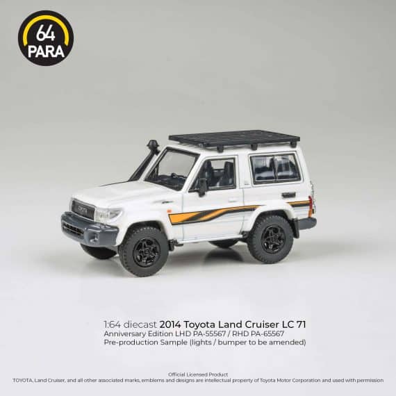 PARA64 1:64 2023 Toyota Land Cruiser LC71 White Anniversary Ed