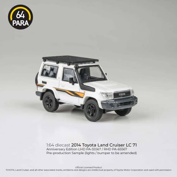 PARA64 1:64 2023 Toyota Land Cruiser LC71 White Anniversary Ed