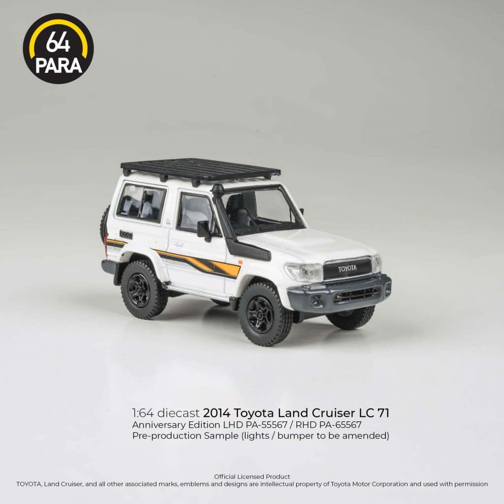 PARA64 1:64 2023 Toyota Land Cruiser LC71 White Anniversary Ed