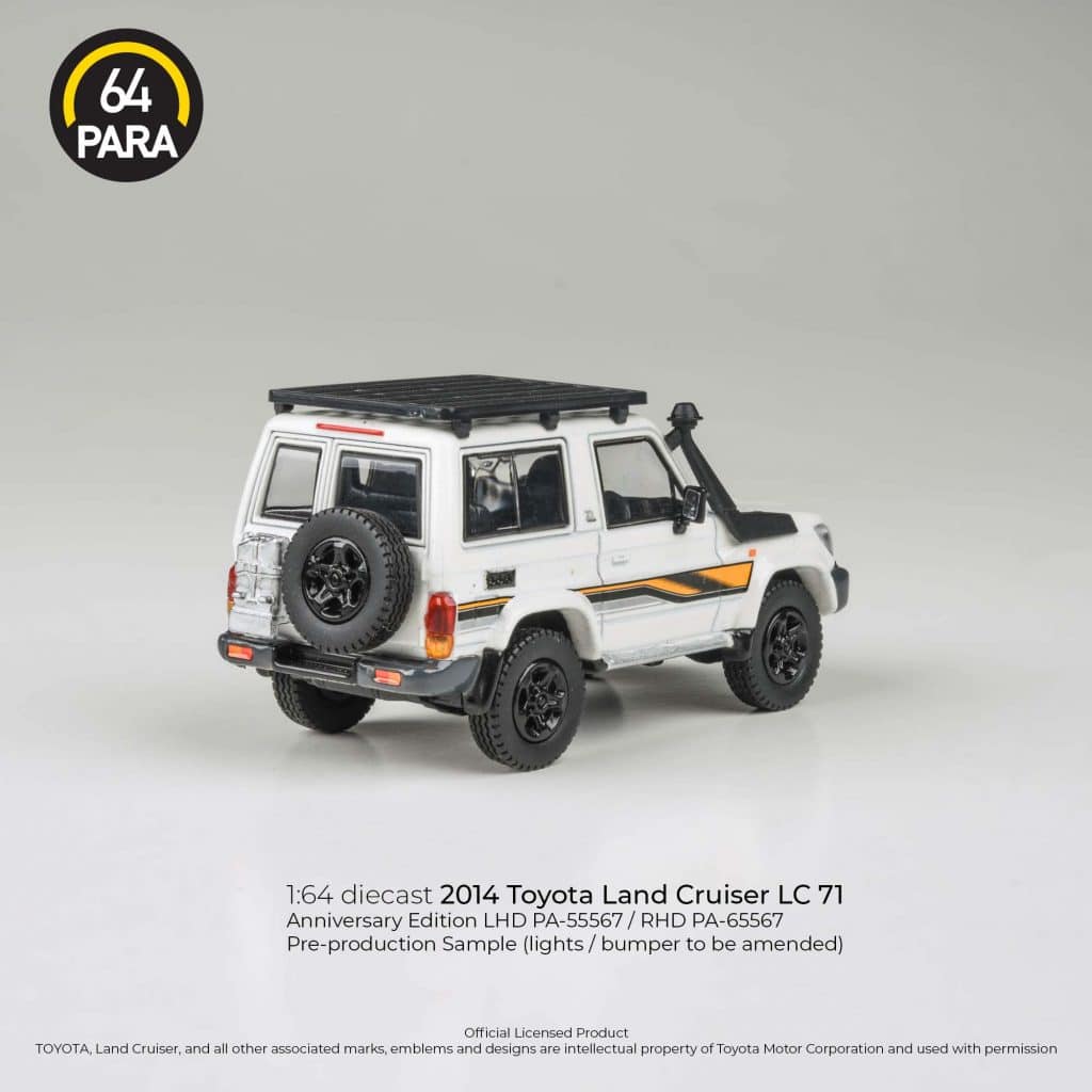 PARA64 1:64 2023 Toyota Land Cruiser LC71 White Anniversary Ed