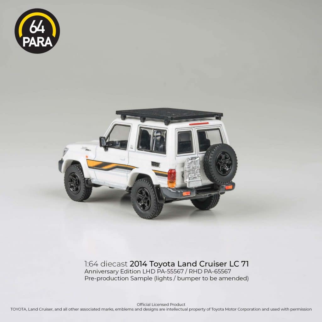 PARA64 1:64 2023 Toyota Land Cruiser LC71 White Anniversary Ed