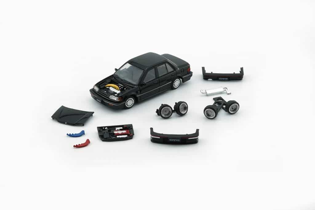 BM Creations 1:64 BMC Honda Civic EF2 1991 Black 64B0404