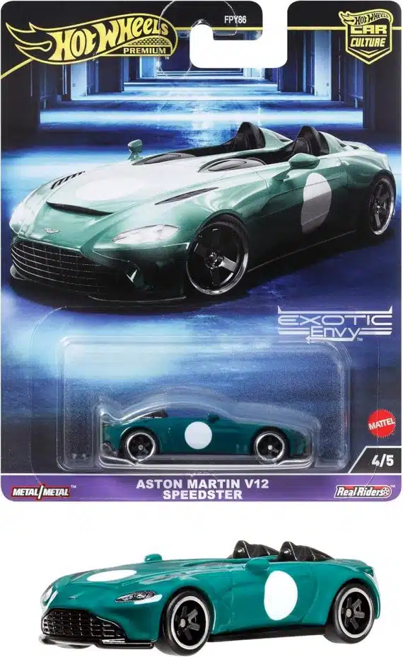 Hot Wheels Premium Car Culture Exotic Envy Aston Martin V12 Speedster