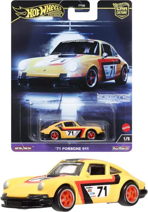 Hot Wheels Premium Car Culture Exotic Envy '71 Porsche 911