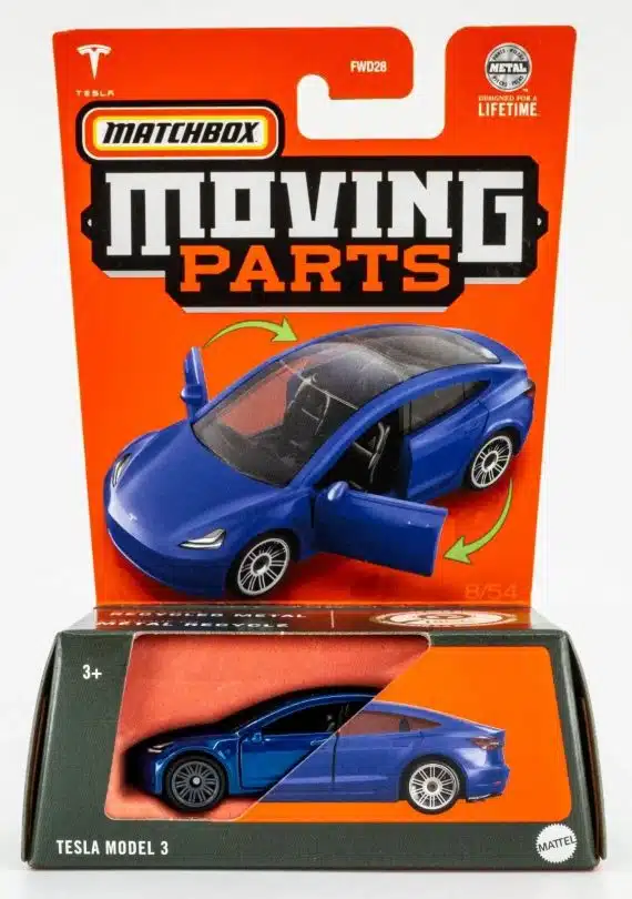 Matchbox 1/64 Moving Parts Tesla Model 3