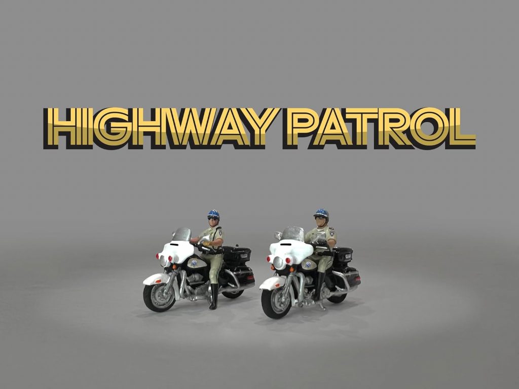 American Diorama 1:64 Figure Set: miJo Exclusives Highway Patrol AD-64529MJ