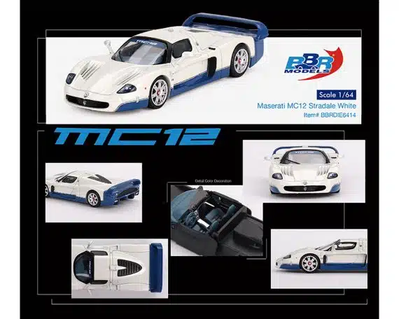 Maserati MC12 Stradale White BBRDIE6414
