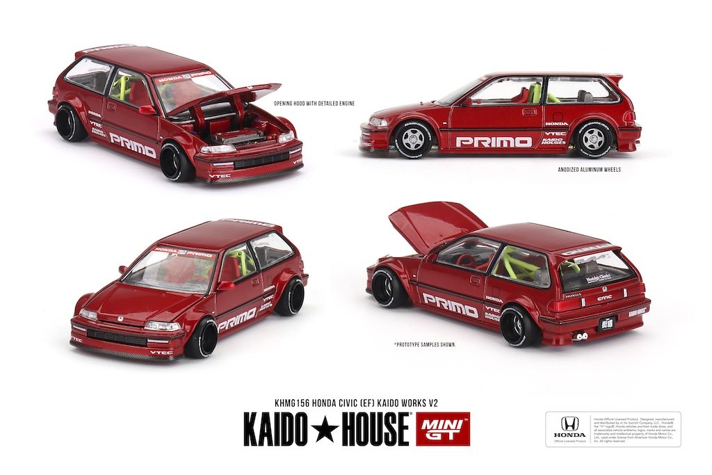 MINI GT No.155 Honda Civic (EF) Kaido Works V2 KHMG156