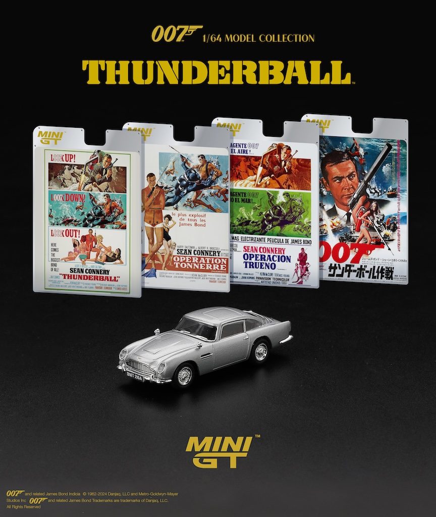 Aston Martin DB5 "Thunderball" English Blister Packaging