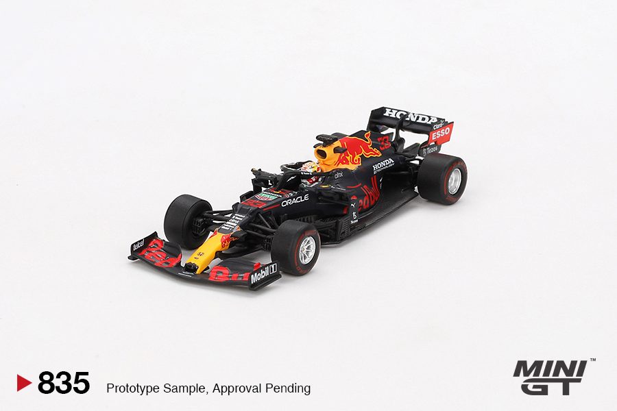 MINI GT No.835 Red Bull RB16B #33 Max Verstappen 2021 Abu Dhabi Grand Prix Winner