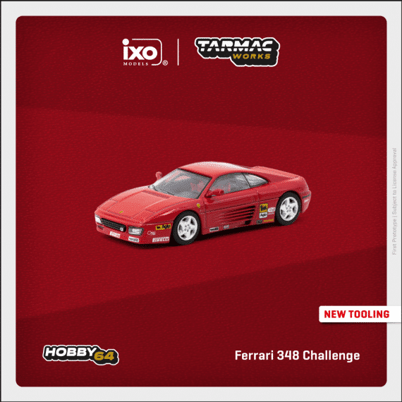 Tarmac Works 1:64 HOBBY64 Ferrari 348 Challenge Presentation