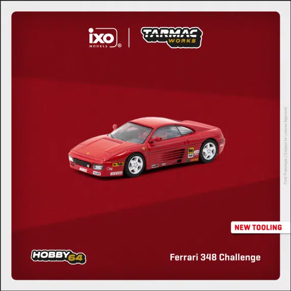 Tarmac Works 1:64 HOBBY64 Ferrari 348 Challenge Presentation