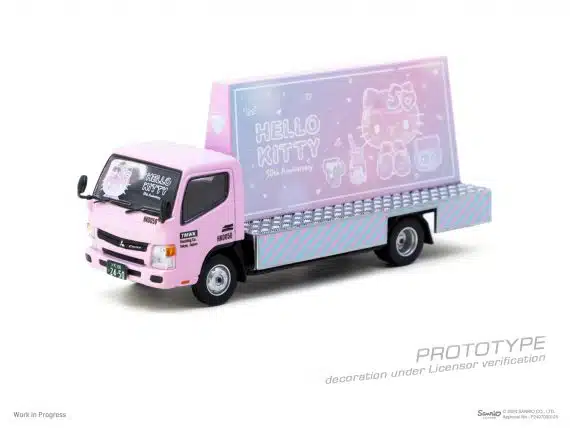 Tarmac Works 1:64 TRUCK64 Mitsubishi Fuso Canter Hello Kitty Billboard