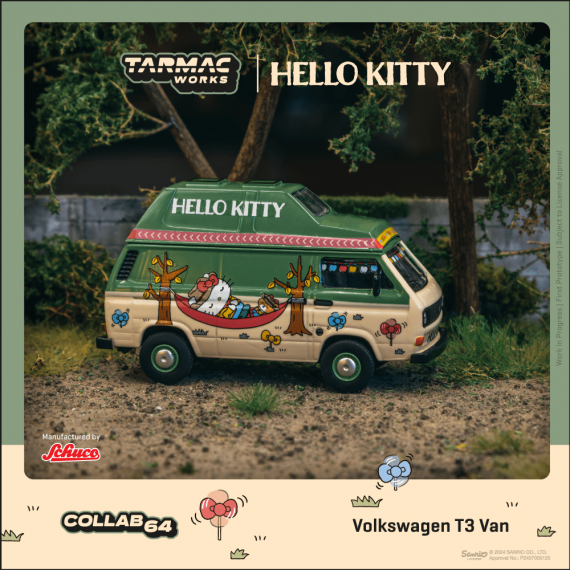 Volkswagen T3 Van Hello Kitty Camping