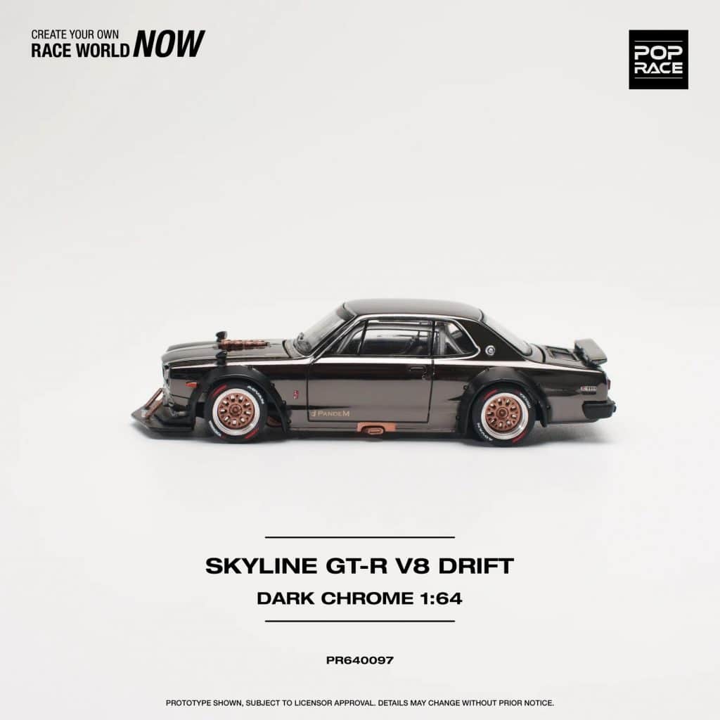 POP RACE 1:64 Skyline GT-R V8 Drift (Hakosuka) PR640097