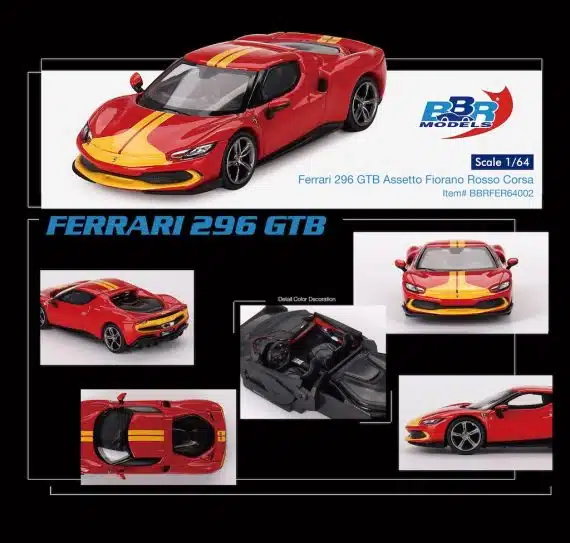 Ferrari 296 GTB Assetto Fiorano Rosso Corsa BBRFER64002